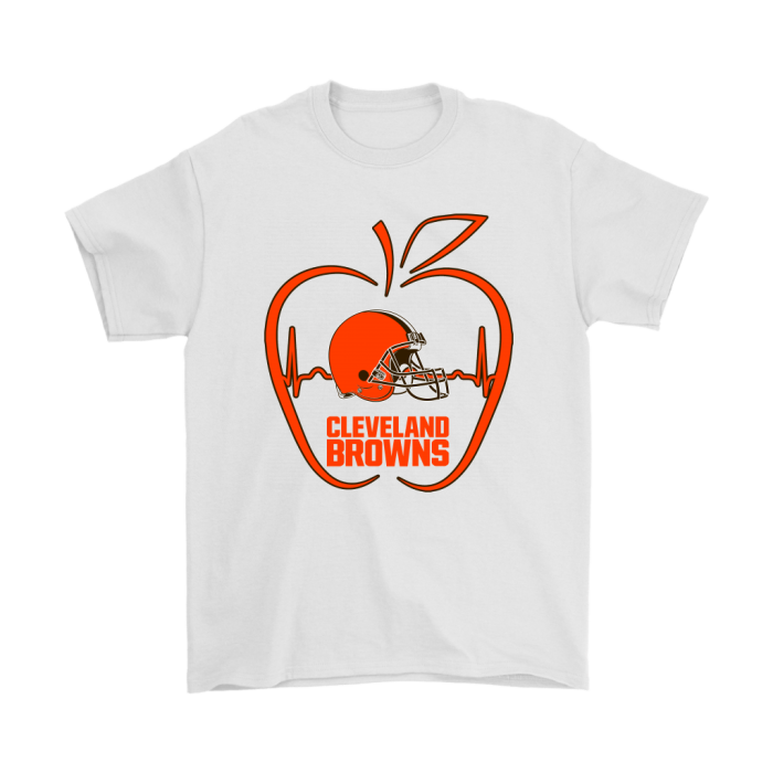 Apple Heartbeat Teacher Symbol Cleveland Browns Unisex T-Shirt Kid T-Shirt LTS2086