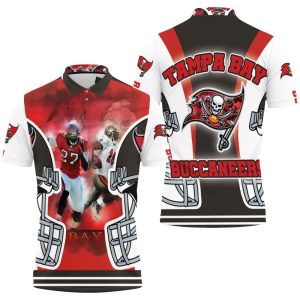 Art Tampa Bay Buccaneers Helmet NFC South Division Champions Super Bowl Polo Shirt PLS2752