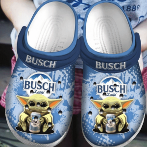 Baby Yoda Hug Busch Latte Crocs Crocband Clog Comfortable Water Shoes BCL1500