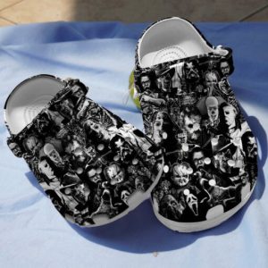 Black Honor Halloween Crocs Crocband Clog Comfortable Water Shoes BCL0164