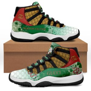 Boston Celtics x Gucci Jordan Retro 11 Sneakers Shoes BJD110506