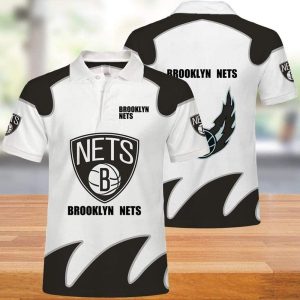Brooklyn Nets Print Casual Summer Eachstep Polo Shirt PLS2862