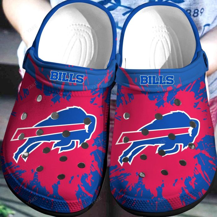 Buffalo Bills Crocs Crocband Clog Comfortable Water Shoes BCL0876