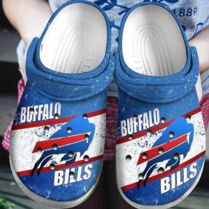 Buffalo Bills Team Football Crocs Crocband Clog Comfortable Water Shoes BCL1694
