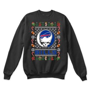 Buffalo Bills X Grateful Dead Christmas Ugly Sweater Unisex T-Shirt Kid T-Shirt LTS490