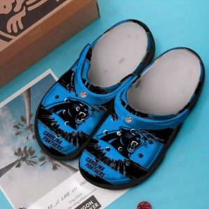 Carolina Panthers Crocs Crocband Clog Comfortable Water Shoes BCL0337