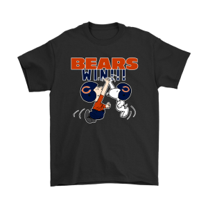 Charlie Snoopy High Five Chicago Bears Win Unisex T-Shirt Kid T-Shirt LTS1536
