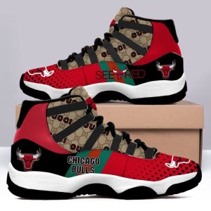 Chicago Bulls x Gucci Jordan Retro 11 Sneakers Shoes BJD110524