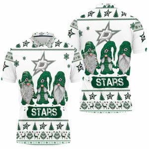 Christmas Gnomes Dallas Stars Ugly Christmas Polo Shirt PLS2797