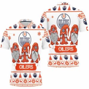 Christmas Gnomes Edmonton Oilers Ugly Christmas Polo Shirt PLS2795