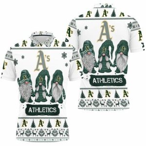 Christmas Gnomes Oakland Athletics Ugly Christmas Polo Shirt PLS2900