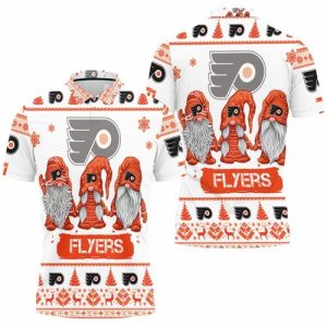 Christmas Gnomes Philadelphia Flyers Ugly Christmas Polo Shirt PLS2787