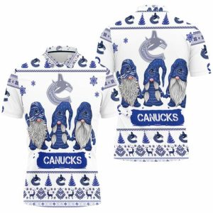 Christmas Gnomes Vancouver Canucks Ugly Sweatshirt Christmas Polo Shirt PLS2784