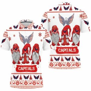 Christmas Gnomes Washington Capitals Ugly Sweatshirt Christmas Polo Shirt PLS2782