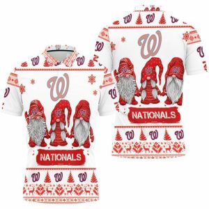 Christmas Gnomes Washington Nationals Ugly Sweatshirt Christmas Polo Shirt PLS2897