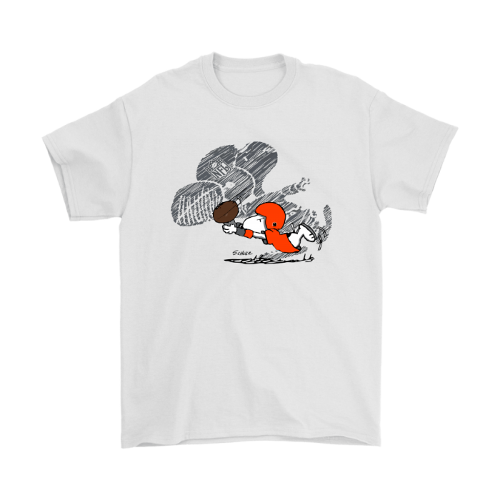 Cleveland Browns Snoopy Plays The Football Game Unisex T-Shirt Kid T-Shirt LTS2082