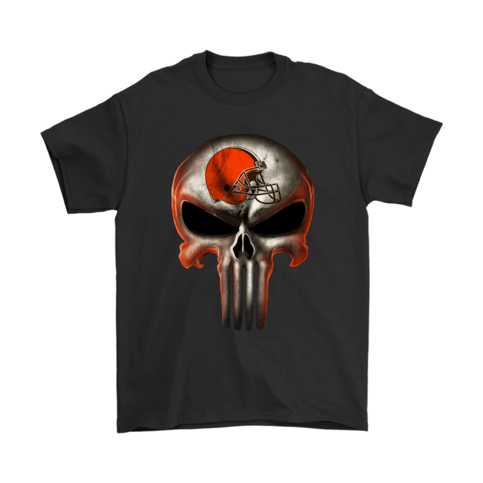 Cleveland Browns The Punisher Mashup Football Unisex T-Shirt Kid T-Shirt LTS2044