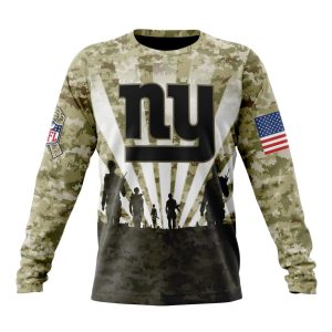 Custom NFL New York Giants Salute To Service - Honor Veterans And Their Families Unisex Sweatshirt SWS024