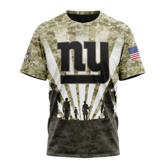 Custom NFL New York Giants Salute To Service - Honor Veterans And Their Families Unisex Tshirt TS2741