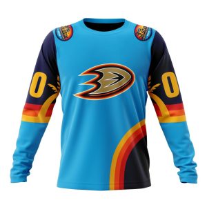 Custom NHL Anaheim Ducks Special All-Star Game Atlantic Ocean Unisex Sweatshirt SWS993