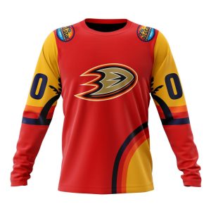 Custom NHL Anaheim Ducks Special All-Star Game Florida Sunset Unisex Sweatshirt SWS994