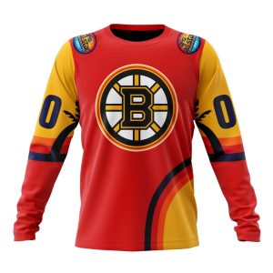 Custom NHL Boston Bruins Special All-Star Game Florida Sunset Unisex Sweatshirt SWS1008