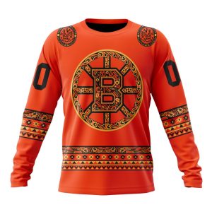 Custom NHL Boston Bruins Specialized National Day For Truth And Reconciliation Unisex Sweatshirt SWS1011