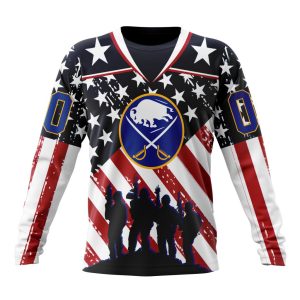 Custom NHL Buffalo Sabres Specialized Kits For Honor US's Military Unisex Sweatshirt SWS1016