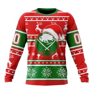 Custom NHL Buffalo Sabres Specialized Unisex Christmas Is Coming Santa Claus Unisex Sweatshirt SWS1019