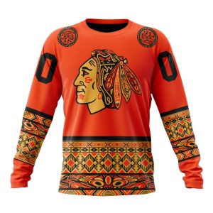 Custom NHL Chicago BlackHawks Specialized National Day For Truth And Reconciliation Unisex Sweatshirt SWS1037