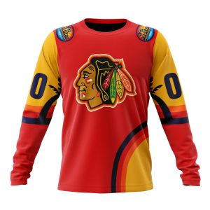 Custom NHL Chicago Blackhawks Special All-Star Game Florida Sunset Unisex Sweatshirt SWS1034