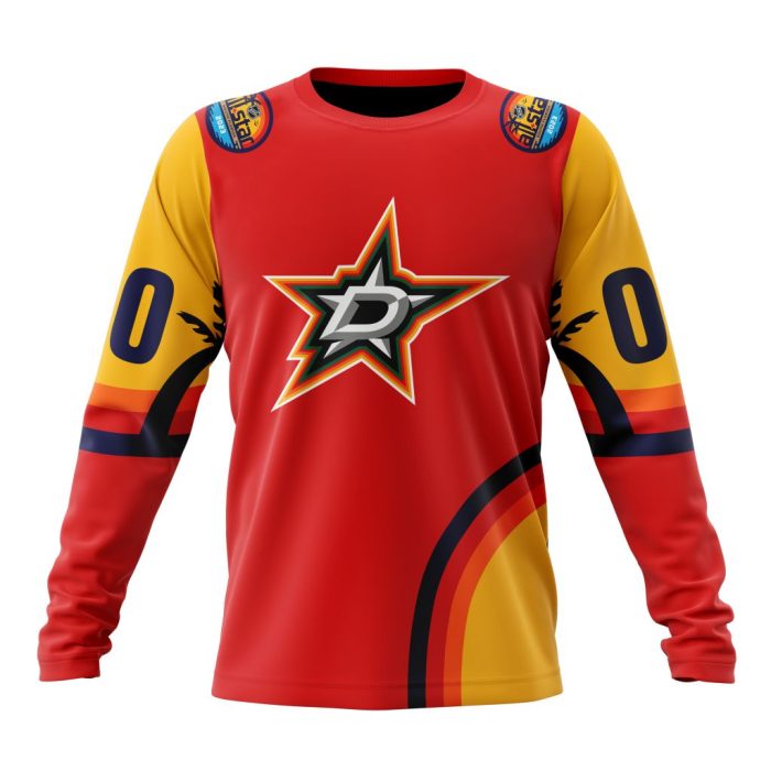 Custom NHL Dallas Star Special All-Star Game Florida Sunset Unisex Sweatshirt SWS1055