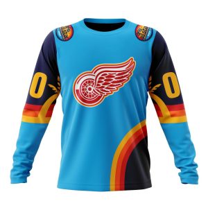 Custom NHL Detroit Red Wings Special All-Star Game Atlantic Ocean Unisex Sweatshirt SWS1061