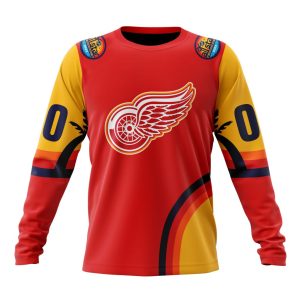 Custom NHL Detroit Red Wings Special All-Star Game Florida Sunset Unisex Sweatshirt SWS1062
