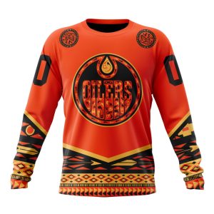 Custom NHL Edmonton Oilers Specialized National Day For Truth And Reconciliation Unisex Sweatshirt SWS1071