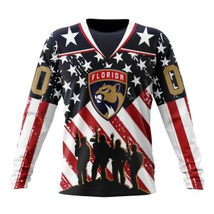 Custom NHL Florida Panthers Specialized Kits For Honor US's Military Unisex Sweatshirt SWS1075