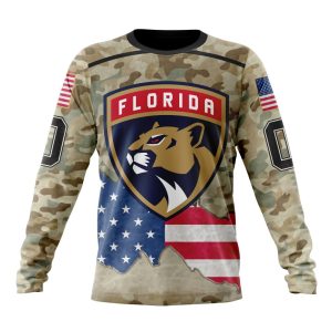 Custom NHL Florida Panthers Specialized Kits For United State With Camo Color Unisex Sweatshirt SWS1076