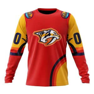 Custom NHL Nashville Predators Special All-Star Game Florida Sunset Unisex Sweatshirt SWS1100