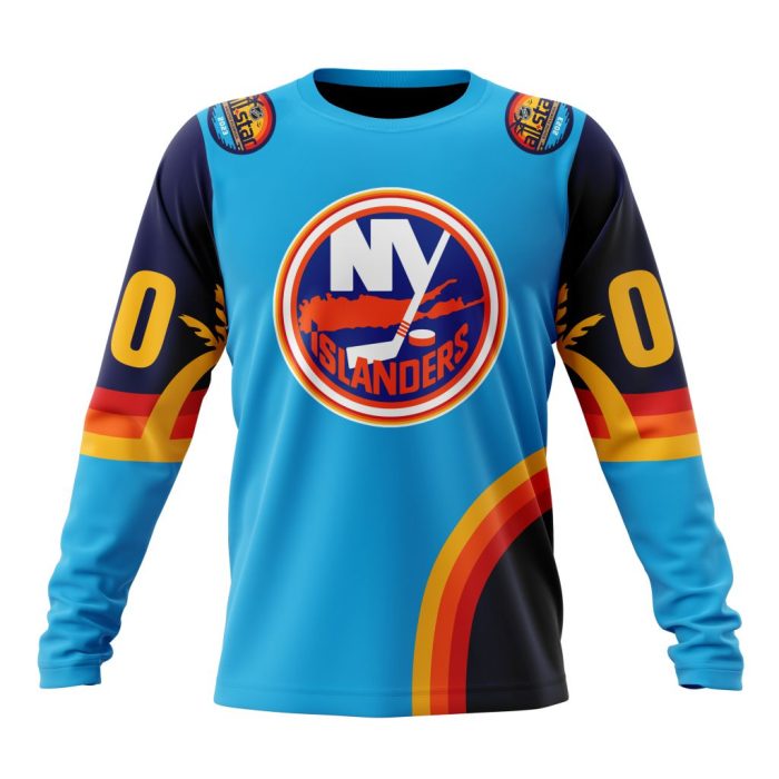 Custom NHL New York Islanders Special All-Star Game Atlantic Ocean Unisex Sweatshirt SWS1112