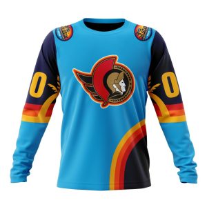 Custom NHL Ottawa Senators Special All-Star Game Atlantic Ocean Unisex Sweatshirt SWS1126