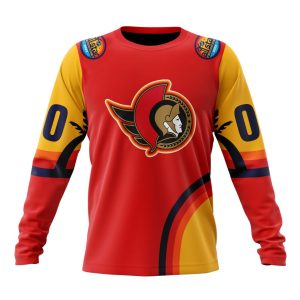 Custom NHL Ottawa Senators Special All-Star Game Florida Sunset Unisex Sweatshirt SWS1127