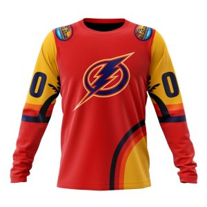 Custom NHL Tampa Bay Lightning Special All-Star Game Florida Sunset Unisex Sweatshirt SWS1169
