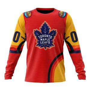 Custom NHL Toronto Maple Leafs Special All-Star Game Florida Sunset Unisex Sweatshirt SWS1176