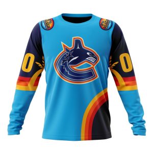 Custom NHL Vancouver Canucks Special All-Star Game Atlantic Ocean Unisex Sweatshirt SWS1180