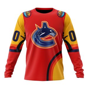Custom NHL Vancouver Canucks Special All-Star Game Florida Sunset Unisex Sweatshirt SWS1181
