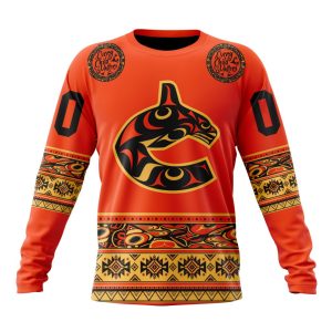 Custom NHL Vancouver Canucks Specialized National Day For Truth And Reconciliation Unisex Sweatshirt SWS1183