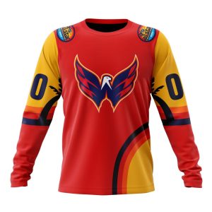 Custom NHL Washington Capitals Special All-Star Game Florida Sunset Unisex Sweatshirt SWS1193