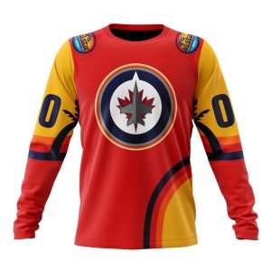 Custom NHL Winnipeg Jets Special All-Star Game Florida Sunset Unisex Sweatshirt SWS1200