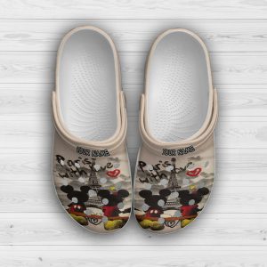 Custom Name Sweet Love Of Mickey And Minnie Crocs Crocband Clog Comfortable Water Shoes BCL0736