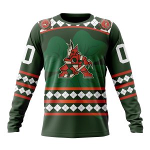 Customized Arizona Coyotes Shamrock Kits Hockey Celebrate St Patrick's Day Unisex Sweatshirt SWS1205